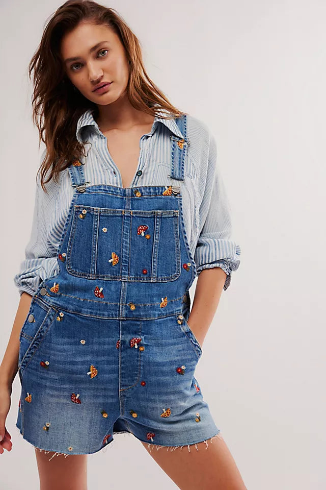 Driftwood Wonderland Short Overalls