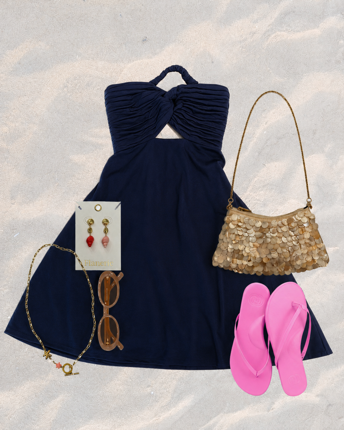 Gianna Dress - Navy