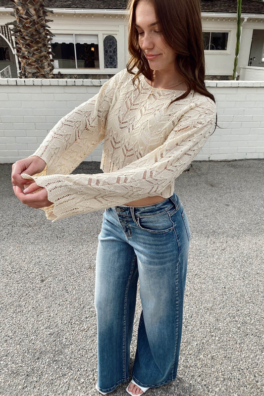 Crochet Longe Sleeve Top
