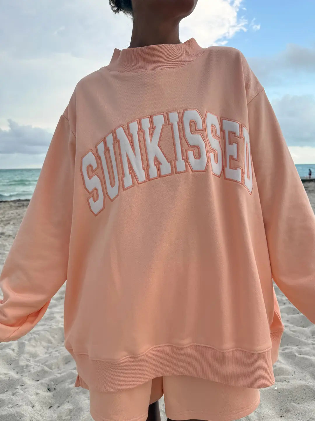 ORANGE Oversized Mockneck - 100% Cotton