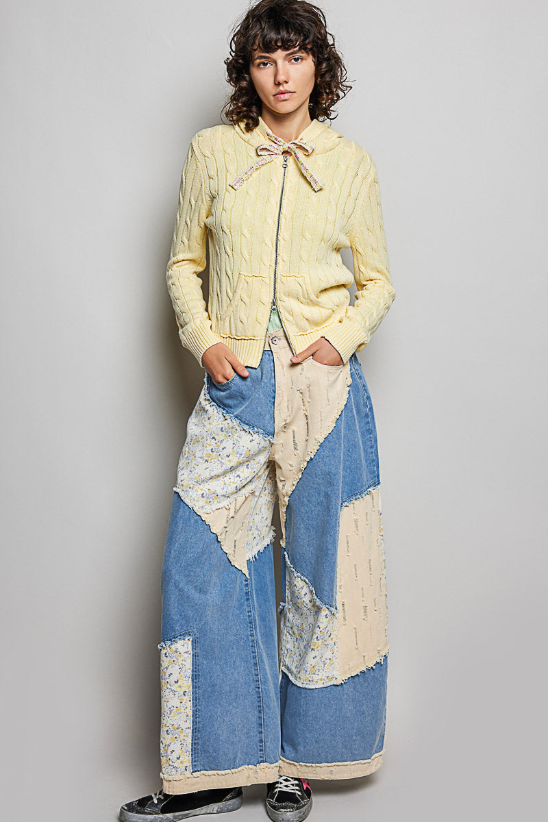 Pineapple Cable Knit Cardi