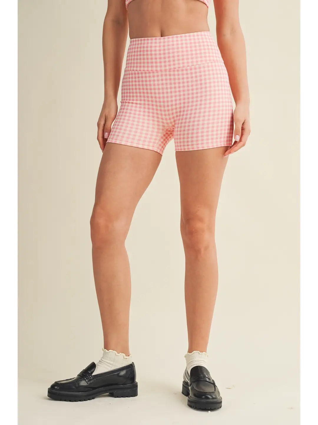 Pink Gingham Shorts