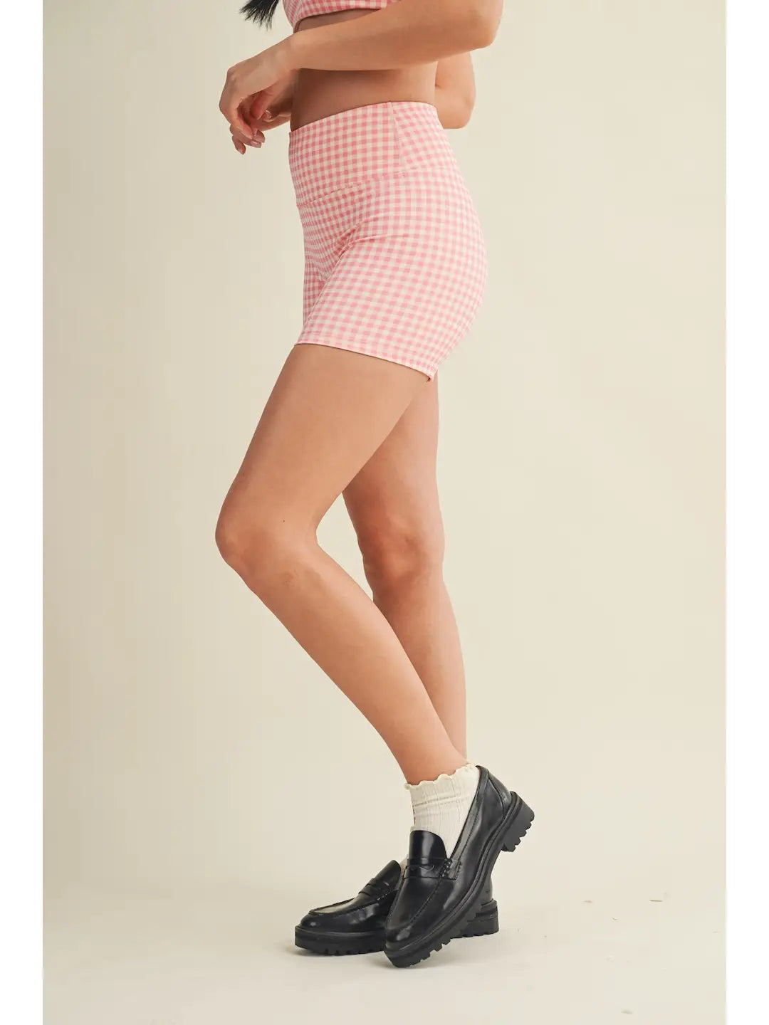 Pink Gingham Shorts