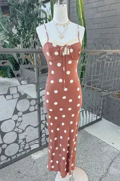 Polka Dot Maxi Dress