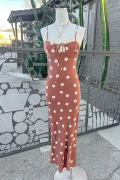 Polka Dot Maxi Dress