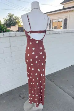 Polka Dot Maxi Dress