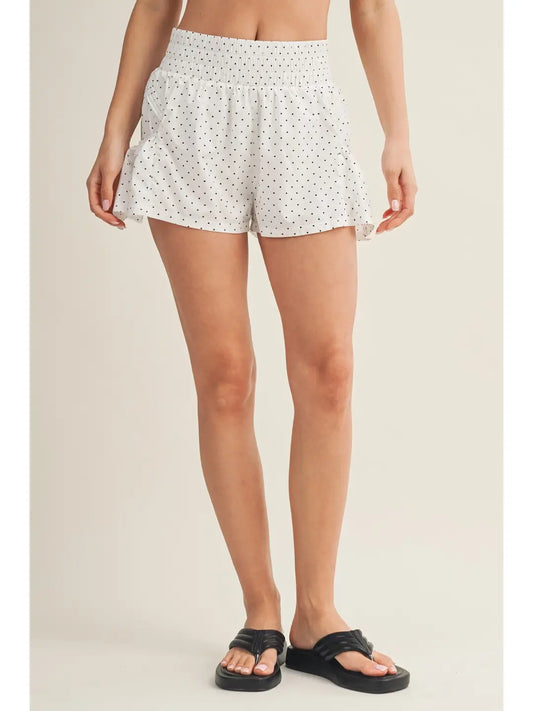 Polka Dot Flare Shorts