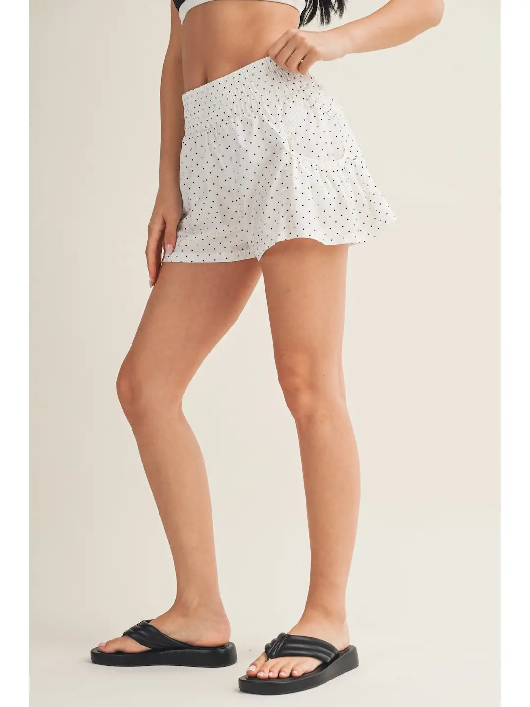 Polka Dot Flare Shorts