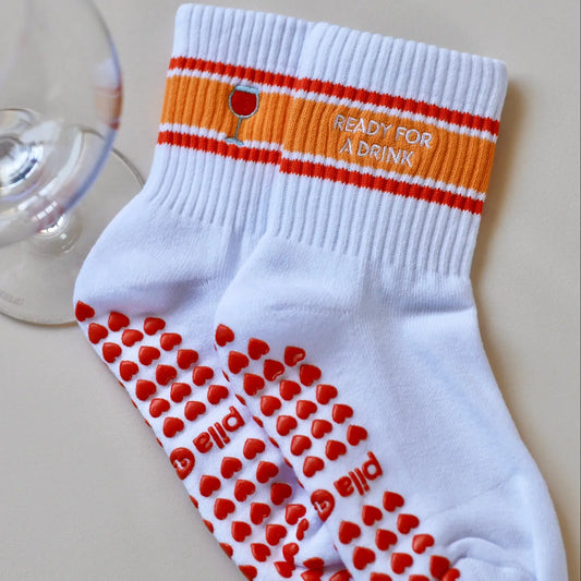 Ready For a Drink Grip Socks