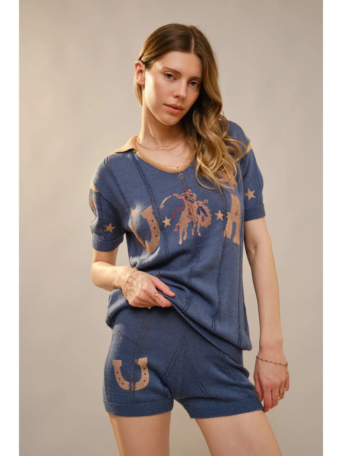 Star & Saddle Knit Set
