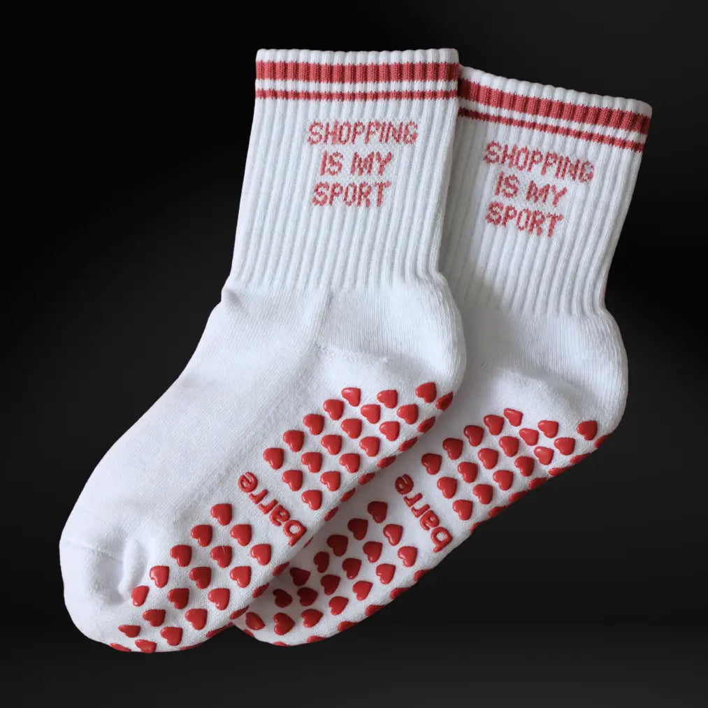 Shopping is My Sport Grip Socks