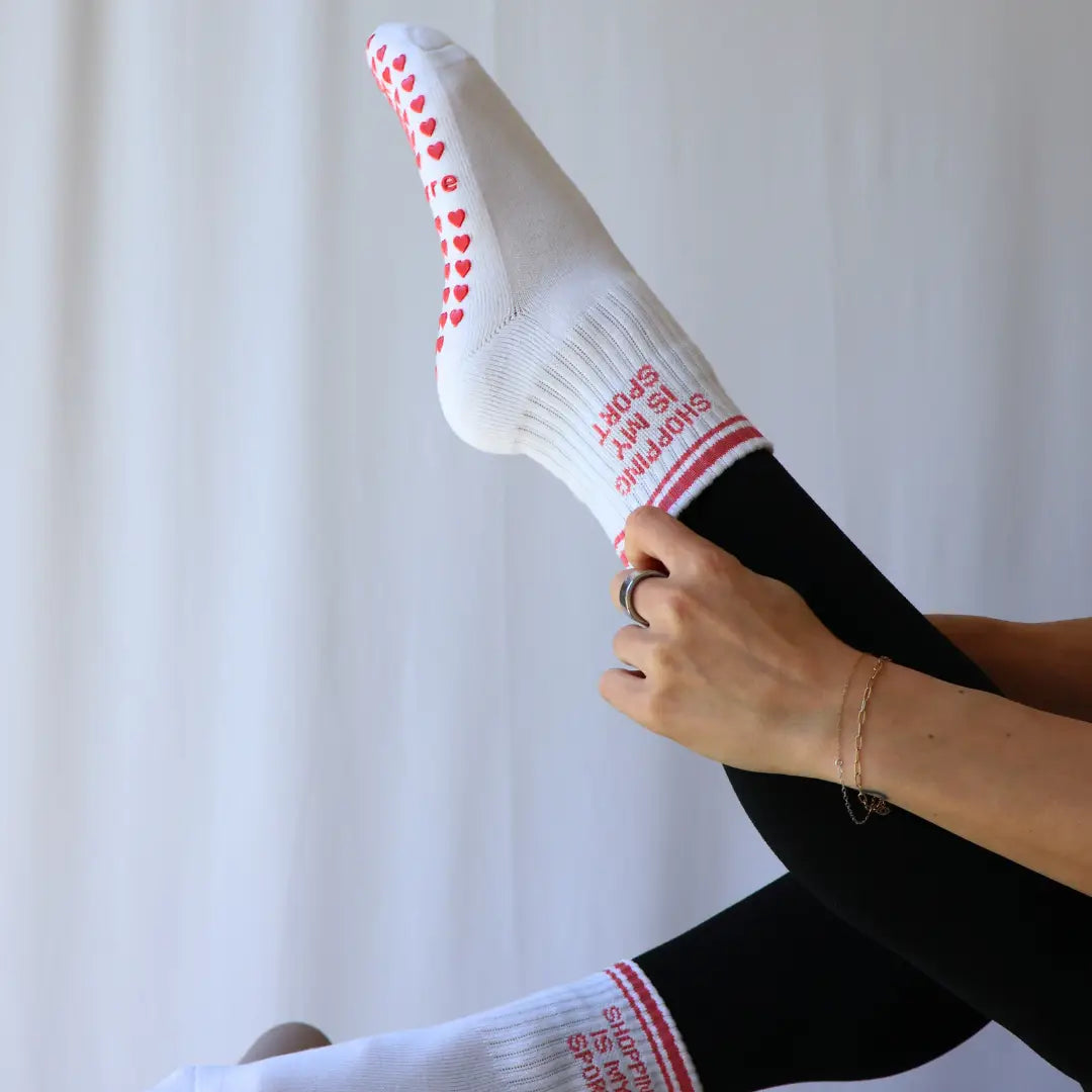 Shopping is My Sport Grip Socks