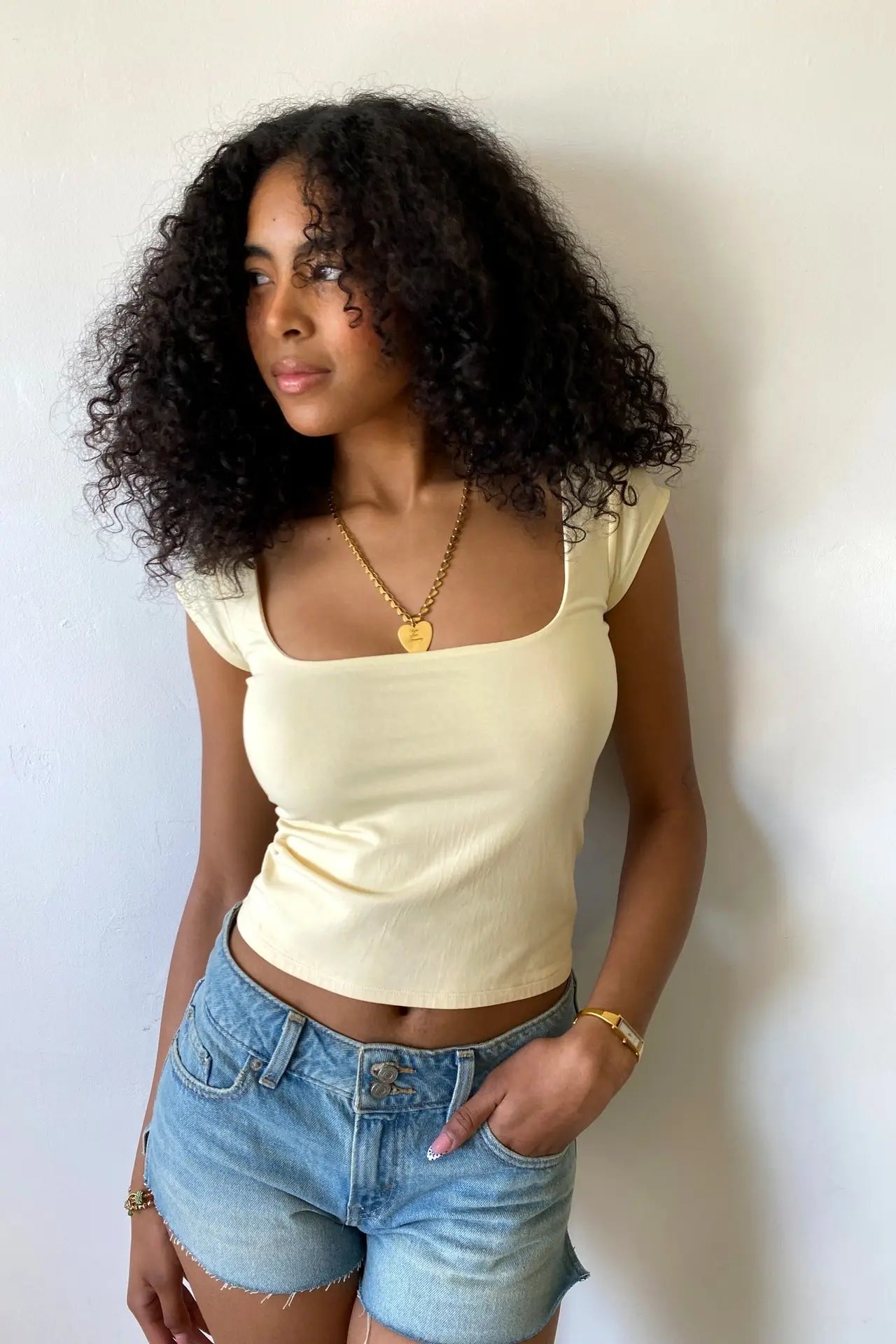 Basic Square Neck Top - Flan