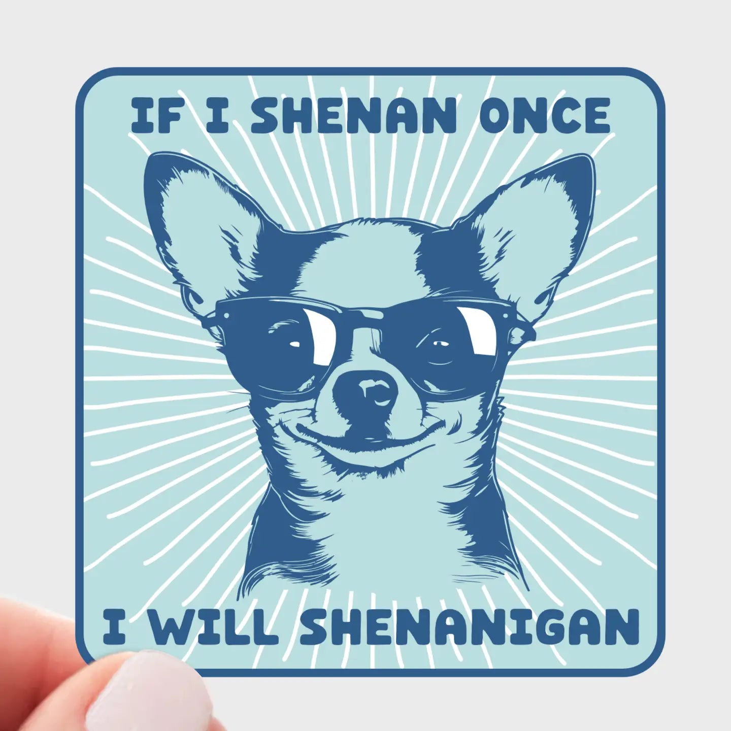 If Shenan Once I Will Shenanigan - Dog Sticker