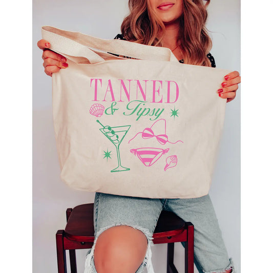 Tanned & Tipsy Tote