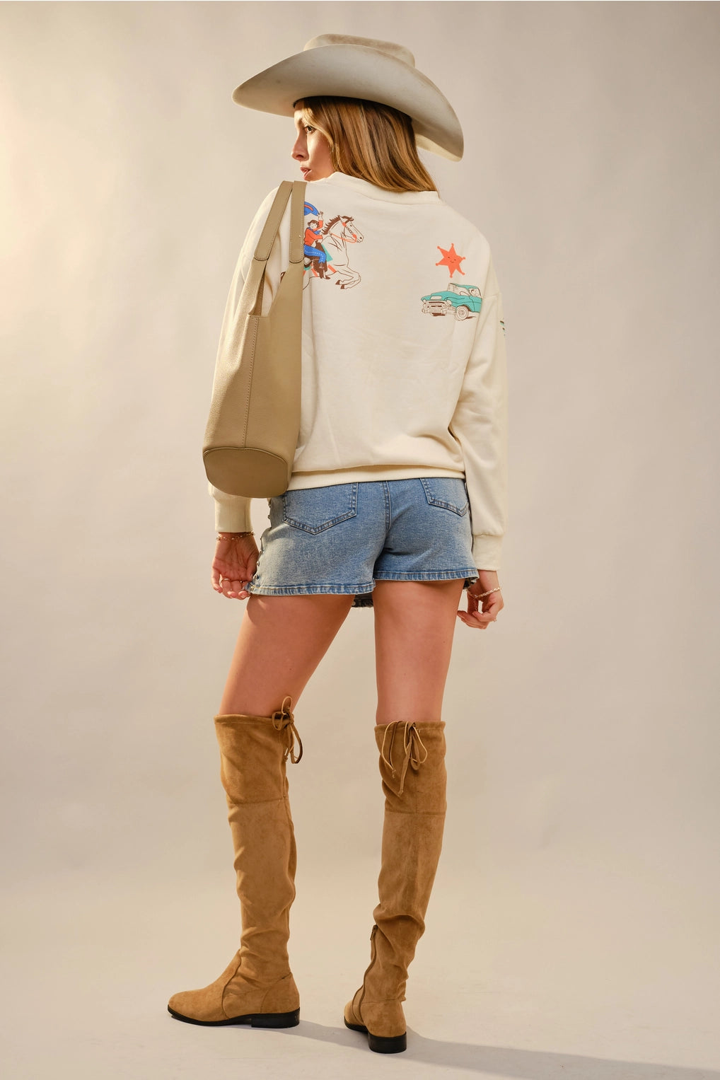 Howdy Crew - Taupe