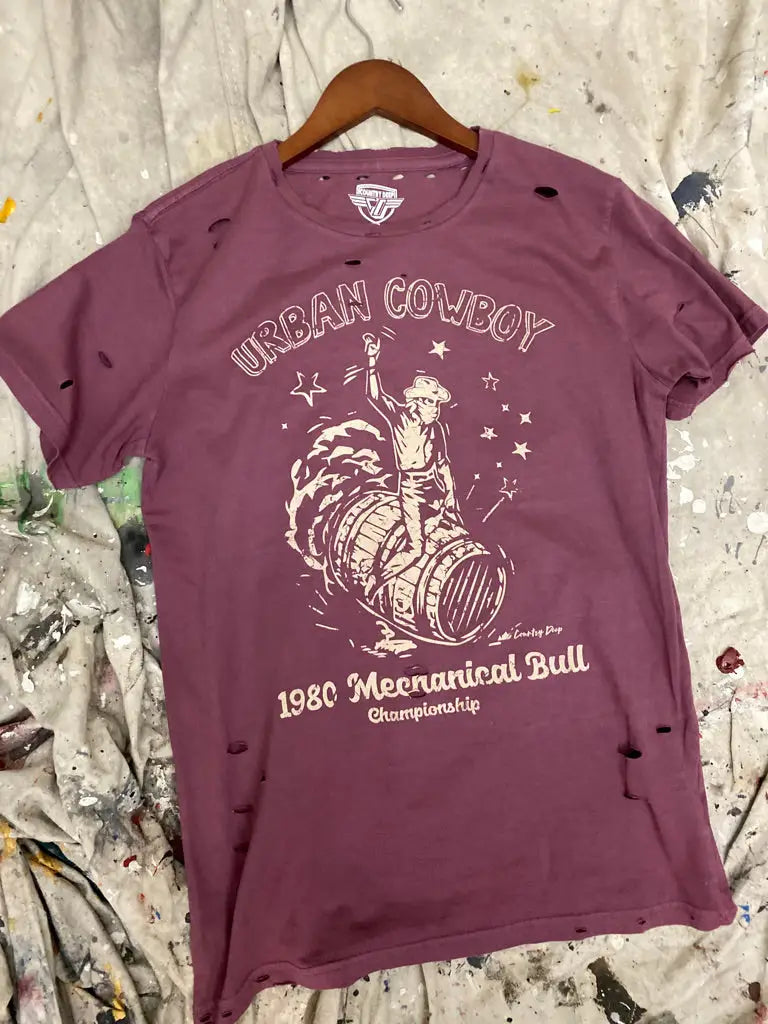 Urban Cowboy Distressed Band Tee