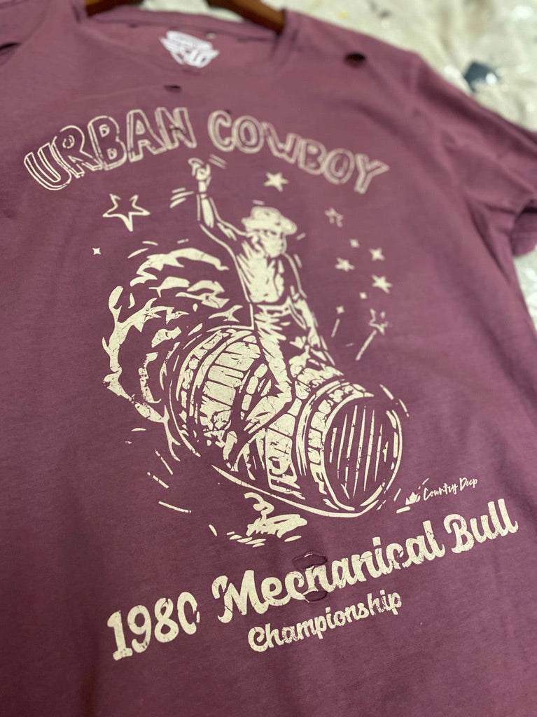 Urban Cowboy Distressed Band Tee
