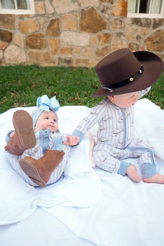 Western Blues Striped - Bamboo Sleeper