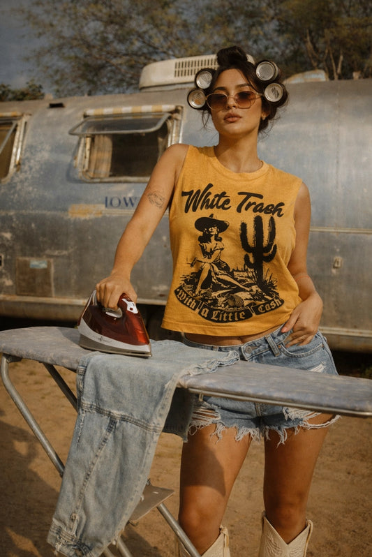 White Trash - Boxy Muscle - Faded Mustard