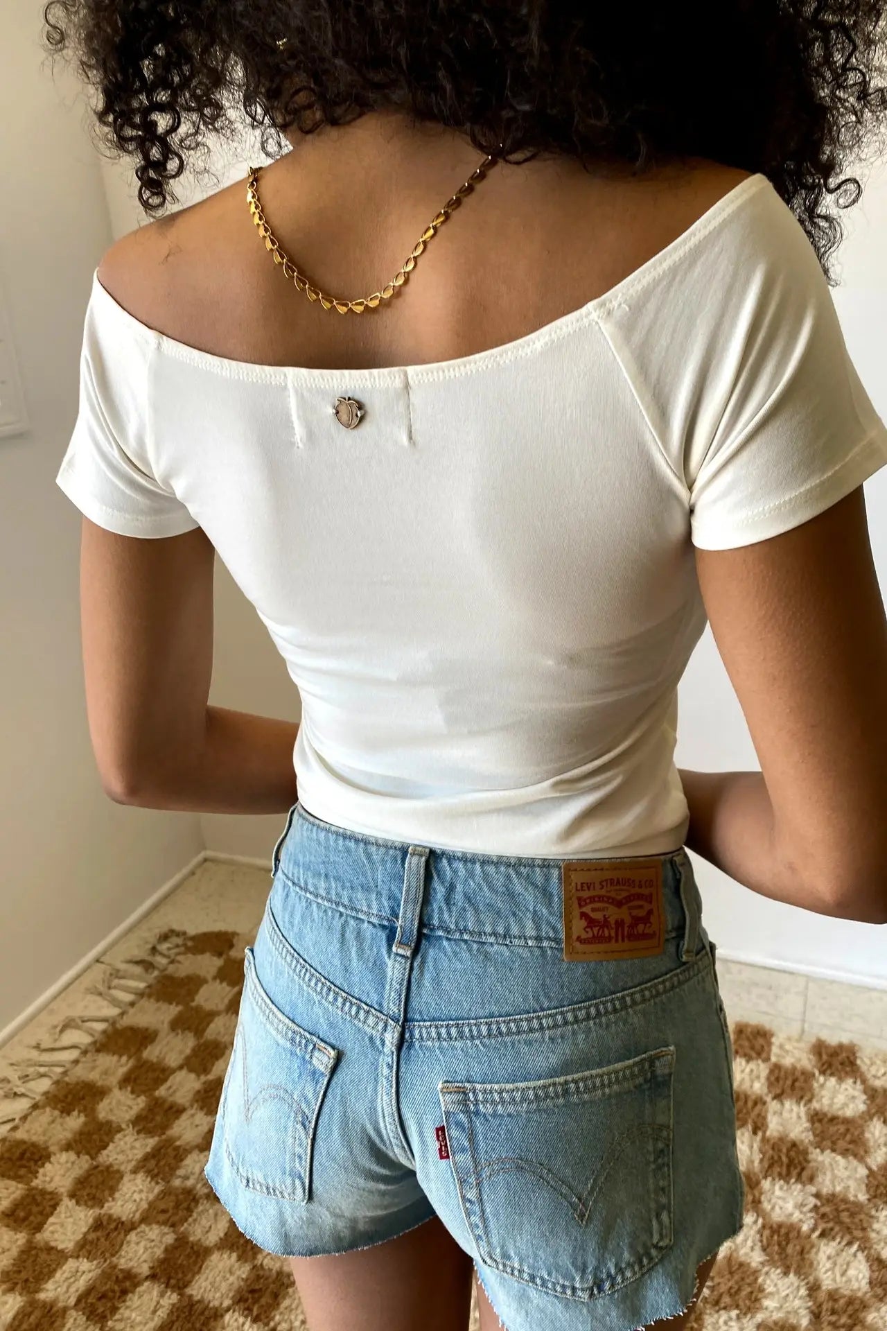 Basic Off the Shoulder Top - White