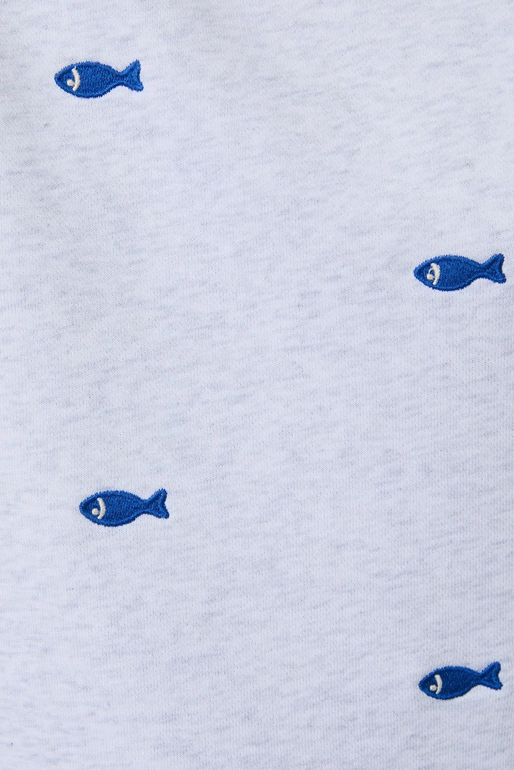 Fish Embroidered Shorts